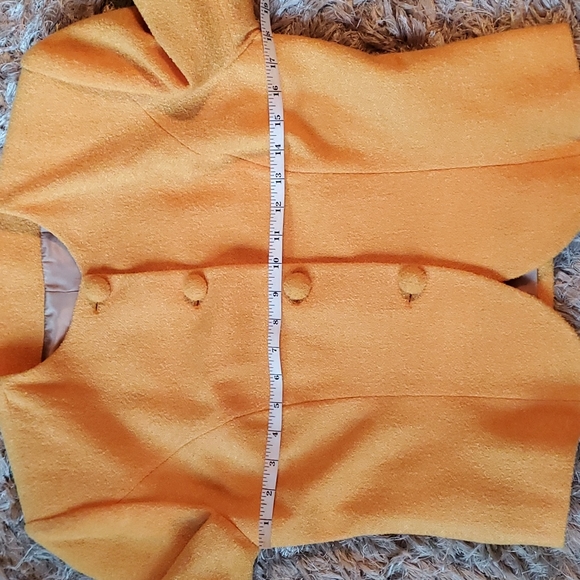 Vintage Sisley Relaxed Elegance yellow wool blazer made in Italy size M - Picture 11 of 13